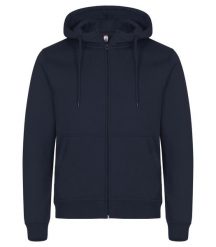Clique Miami Hoody Full Zip bluza z kapturem z bawełny i recyklingu – Navy. Niebieskie bluzy damskie CLIQUE, m, bez wzorów, z bawełny, z kapturem. Za 192.91 zł.