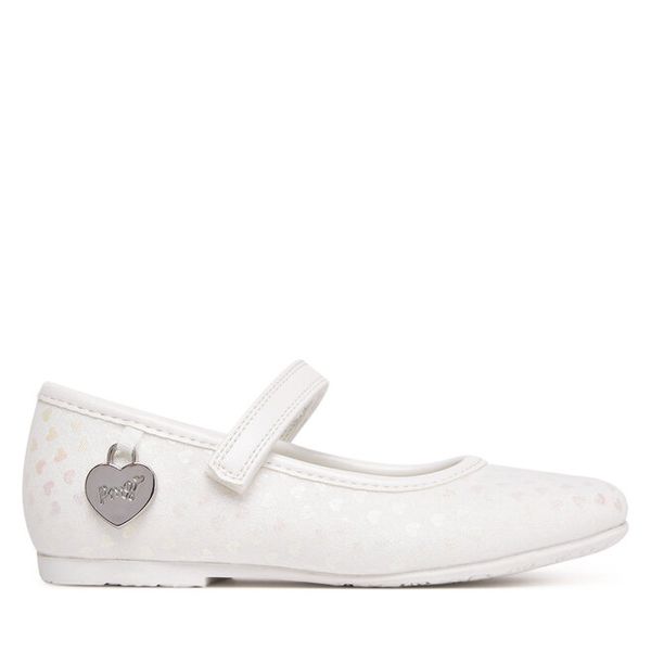 Baleriny Primigi. Białe baleriny dziewczęce Primigi, bez wzorów, bez obcasa, bez zapięcia. Za 89.99 zł.