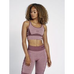 Stanik fitness cardio Hummel hmlClea. Brązowe biustonosze sportowe damskie Hummel, bez wzorów. Za 194.00 zł.
