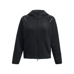 Damska bluza dresowa zapinana na zamek Under Armour Unstoppable Fleece. Czarne bluzy damskie Under Armour, l, bez wzorów, z bawełny, z kapturem. Za 483.70 zł.