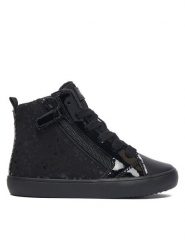 Geox Sneakersy J Gisli Girl J664ND 0AU02 C9999 M Czarny. Czarne buty sportowe dziewczęce Geox, ze skóry, bez zapięcia. Za 229.99 zł.