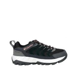 Buty do wędrówek Columbia z wodoodpornej syntetycznej skóry. Czarne obuwie trekkingowe damskie Columbia, z materiału, bez zapięcia. Za 411.90 zł.