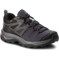 Trekkingi SALOMON - X Radiant Gtx W GORE-TEX 404841 22 M0 Graphite/Magnet/Trellis. Czarne obuwie trekkingowe damskie Salomon, z gore-texu. W wyprzedaży za 359.00 zł.
