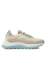 Calvin Klein Sneakersy Runner Lace Up Pearl Mix M HW0HW02079 Beżowy. Brązowe obuwie sportowe damskie Calvin Klein, z materiału, bez zapięcia. Za 489.99 zł.