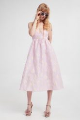 Sukienka żakardowa CUSTOMMADE. Sukienki damskie Custommade, bez wzorów, z żakardem, bez ramiączek. W wyprzedaży za 1,258.95 zł.