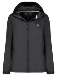 Geographical Norway Kurtka przejściowa "Daril" w kolorze czarnym rozmiar: S. Czarne kurtki damskie Geographical Norway, s, z aplikacjami, bez kaptura. Za 171.68 zł.