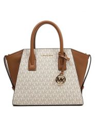 Michael Kors Torebka w kolorze jasnobrązowo-beżowym - 31 x 19 x 13 cm rozmiar: onesize. Brązowe torebki klasyczne damskie Michael Kors, z materiału, przez ramię, bez dodatków. Za 674.39 zł.