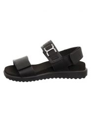Legero Skórzane sandały "Move" w kolorze czarnym rozmiar: 40. Czarne sandały damskie Legero, bez wzorów, z otwartym noskiem, bez obcasa, bez zapięcia. Za 229.95 zł.