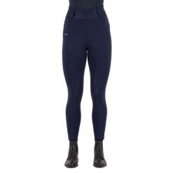 Damskie legginsy jeździeckie z pełną przyczepnością Imperial Riding Comfi Sparks. Niebieskie legginsy damskie IMPERIAL RIDING, bez wzorów, z materiału. Za 321.80 zł.