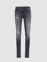 LTB Dżinsy "Molly M" - Slim fit - w kolorze antracytowym rozmiar: W32/L34. Czarne jeansy damskie LTB. Za 100.99 zł.