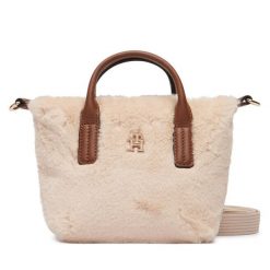 Torebka Tommy Hilfiger. Brązowe shopper bag Tommy Hilfiger, bez dodatków. Za 409.99 zł.