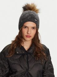 Eisbär Czapka Draw Lux Crystal 80101 709 Szary. Szare czapki damskie Eisbär, na zimę, bez wzorów, z materiału. Za 299.99 zł.
