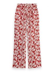 Scotch & Soda Spodnie w kolorze czerwonym rozmiar: M/L32. Czerwone spodnie materiałowe damskie Scotch & Soda, bez wzorów, z lyocellu. Za 184.46 zł.