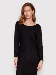 Guess Sweter Adele W2YR34 Z2V62 Czarny Regular Fit. Czarne swetry klasyczne damskie Guess, l, z wiskozy, bez kołnierzyka. Za 299.99 zł.
