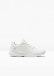 Sneakersy Skechers z pianką memory. Białe obuwie sportowe casual damskie bonprix. Za 249.99 zł.