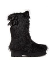 Jenny Fairy Kozaki APRES-WS02 Czarny. Czarne kozaki damskie Jenny Fairy, z materiału, bez obcasa, na płaskiej podeszwie, bez zapięcia. Za 279.99 zł.