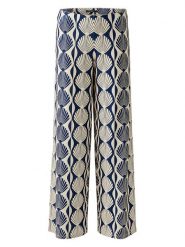 Miss Lagotte Spodnie w kolorze granatowo-kremowym rozmiar: 42. Brązowe spodnie materiałowe damskie Miss Lagotte, bez wzorów, z materiału. Za 126.99 zł.