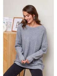 Soft Cashmere Sweter w kolorze szarym rozmiar: 38/40. Szare swetry klasyczne damskie Soft Cashmere, z kaszmiru, bez kołnierzyka. Za 104.99 zł.