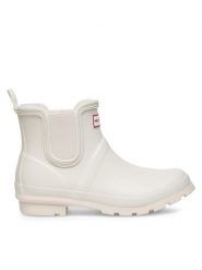 Hunter Kalosze HFW-001 Biały. Białe kalosze damskie Hunter, bez wzorów, z kauczuku. Za 219.99 zł.