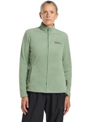 Jack Wolfskin Kurtka polarowa "Taunus" w kolorze zielonym rozmiar: XS. Zielone kurtki damskie Jack Wolfskin, xs, z materiału, bez kołnierzyka. Za 193.24 zł.