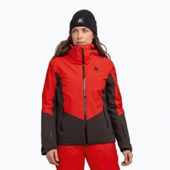 Kurtka narciarska damska Schöffel Safuna. Czerwone kurtki damskie Schöffel, na zimę, l, bez wzorów, z elastanu, bez kaptura. Za 1,599.00 zł.