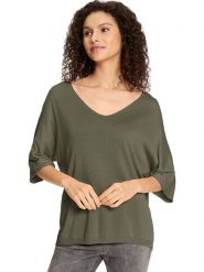 Heine Sweter w kolorze khaki rozmiar: 44/46. Brązowe swetry klasyczne damskie Heine, s, z wiskozy, bez kołnierzyka. Za 43.68 zł.