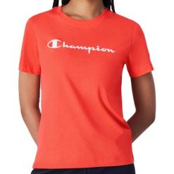 Koszulka damska Champion SS Tee 117534. Białe koszulki damskie Champion, xl, bez wzorów, z bawełny, bez kołnierzyka, bez ramiączek. Za 96.00 zł.