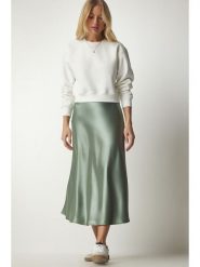 Happiness Istanbul Spódnica w kolorze zielonym rozmiar: 40. Zielone spódnice damskie Happiness Istanbul, na co dzień, bez wzorów, maxi. Za 73.99 zł.