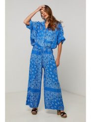 Fleur de Lin Kombinezon w kolorze niebieskim rozmiar: L. Niebieskie kombinezony damskie Fleur de Lin, l, bez wzorów, ze lnu, bez kołnierzyka, bez ramiączek. Za 209.82 zł.