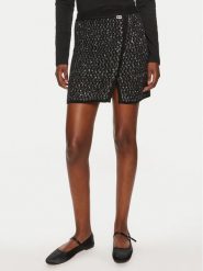 Liu Jo Spódnica mini WF4023 MA06P Czarny Regular Fit. Czarne spódnice damskie Liu Jo, m, bez wzorów, z syntetyku, mini. Za 579.99 zł.