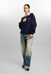 Bluza sportowa damska Prosto Coach bez kaptura. Niebieskie bluzy damskie Prosto., m, bez wzorów, z dzianiny, bez kaptura. Za 203.99 zł.