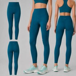 LEGGINSY DAMSKIE 4F TENINGOWE SZYBKOSCHNĄCE Z WYSOKIM STANEM KOLOR ZIELONY. Zielone legginsy damskie 4F, l, bez wzorów, z materiału. Za 81.75 zł.