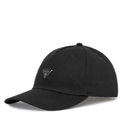 Czapka z daszkiem Guess. Czarne czapki z daszkiem damskie Guess, z aplikacjami. Za 154.99 zł.