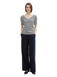 Tom Tailor Koszulka w kolorze czarno-białym rozmiar: XS. Białe bluzki damskie Tom Tailor, xs, bez wzorów, bez kołnierzyka, bez ramiączek. Za 32.98 zł.
