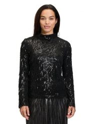 CARTOON Bluzka w kolorze czarnym rozmiar: 42. Czarne bluzki damskie Cartoon, bez wzorów, bez kołnierzyka, bez ramiączek. Za 117.45 zł.