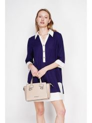 Le Jardin du Lin Lniana sukienka w kolorze granatowo-białym rozmiar: 40. Białe sukienki damskie Le jardin du lin, bez wzorów, ze lnu, bez ramiączek. Za 108.99 zł.