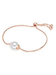 Lulu & Jane Pozłacana bransoletka z perłą rozmiar: onesize. Białe bransoletki damskie Lulu & Jane, metalowe. Za 43.99 zł.