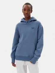 Reebok Bluza Icon Elements 100214074 Niebieski Regular Fit. Niebieskie bluzy damskie Reebok, l, bez wzorów, z bawełny, bez kaptura. Za 303.99 zł.
