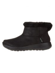 Skechers Botki "On the Go Joy" w kolorze czarnym rozmiar: 38. Czarne botki damskie Skechers, z materiału, bez obcasa, bez zapięcia. Za 223.99 zł.