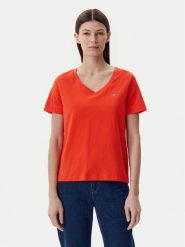 Gant T-Shirt Shield 4200750 Pomarańczowy Regular Fit. Brązowe t-shirty damskie Gant, s, bez wzorów, z bawełny, bez kołnierzyka. Za 119.99 zł.