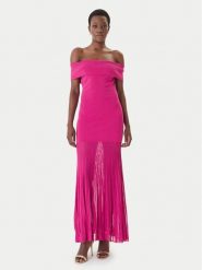 MICHAEL Michael Kors Sukienka dzianinowa MS683HGBFD Różowy Slim Fit. Czerwone sukienki damskie MICHAEL Michael Kors, bez wzorów, z dzianiny, bez ramiączek. Za 1,389.00 zł.