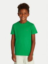 Tommy Hilfiger T-Shirt Essential KB0KB06879 D Zielony Regular Fit. Zielone t-shirty i koszulki chłopięce Tommy Hilfiger, bez wzorów, z bawełny, bez kołnierzyka, bez ramiączek. Za 89.99 zł.