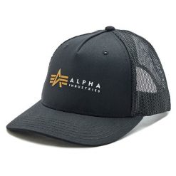 Czapka z daszkiem Alpha Industries. Czarne czapki z daszkiem damskie Alpha Industries, bez wzorów. Za 79.99 zł.