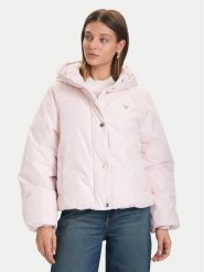 Guess Kurtka zimowa V5BL07 WGLW2 Różowy Relaxed Fit. Czerwone kurtki damskie Guess, na zimę, xxs, z aplikacjami, z syntetyku, bez kaptura. Za 799.99 zł.