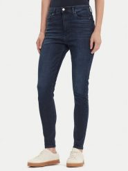Tommy Jeans Jeansy Sylvia DW0DW21823 Granatowy Skinny Fit. Niebieskie jeansy damskie Tommy Jeans, bez wzorów, z bawełny. Za 399.99 zł.