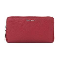 Tamaris Portmonetka TAS Amanda Portfele 1 ct Czerwony Damski. Czerwone portfele damskie Tamaris, bez wzorów, ze skóry. Za 305.99 zł.
