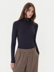Weekend Max Mara Golf Multif 2525946022 Granatowy Slim Fit. Niebieskie golfy damskie Weekend Max Mara, xl, bez wzorów, z wiskozy, bez ramiączek. Za 359.99 zł.