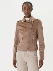 Guess Kurtka przejściowa W6GL10 W1968 Brązowy Regular Fit. Brązowe kurtki damskie Guess, m, z aplikacjami, z syntetyku, bez kaptura. Za 614.99 zł.