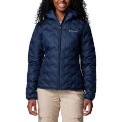 Kurtka sportowa damska Delta Ridge II Down Hooded Jacket. Niebieskie kurtki sportowe damskie Columbia, s, bez wzorów, z materiału, z kapturem. Za 866.70 zł.