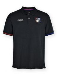 Koszula Barcelona 25/26 z kołnierzykiem w kolorze czarnym. Czarne koszule damskie FC BARCELONA, l, bez wzorów, z bawełny, eleganckie, bez kołnierzyka, bez ramiączek. Za 198.46 zł.